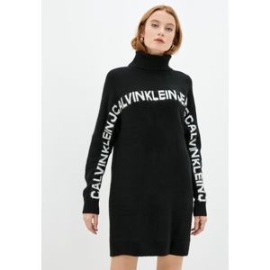 Calvin Klein dámské černé svetrové šaty - L (BEH)